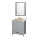 Sheffield 30 Inch Single Bathroom Vanity in Gray - 9