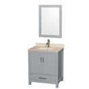 Sheffield 30 Inch Single Bathroom Vanity in Gray - 14