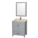 Sheffield 30 Inch Single Bathroom Vanity in Gray - 16