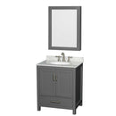 Sheffield 30 Inch Single Bathroom Vanity in Dark Gray - 41