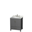 Sheffield 30 Inch Single Bathroom Vanity in Dark Gray - 34