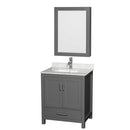 Sheffield 30 Inch Single Bathroom Vanity in Dark Gray - 54
