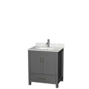 Sheffield 30 Inch Single Bathroom Vanity in Dark Gray - 47