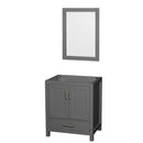 Sheffield 30 Inch Single Bathroom Vanity in Dark Gray - 2