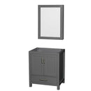 Sheffield 30 Inch Single Bathroom Vanity in Dark Gray - 4