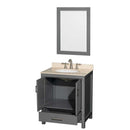 Sheffield 30 Inch Single Bathroom Vanity in Dark Gray - 12