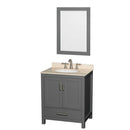 Sheffield 30 Inch Single Bathroom Vanity in Dark Gray - 11