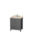 Sheffield 30 Inch Single Bathroom Vanity in Dark Gray - 8