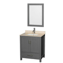 Sheffield 30 Inch Single Bathroom Vanity in Dark Gray - 24