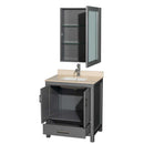 Sheffield 30 Inch Single Bathroom Vanity in Dark Gray - 29