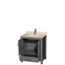 Sheffield 30 Inch Single Bathroom Vanity in Dark Gray - 22
