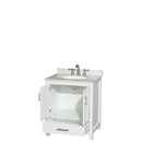 Sheffield 30 Inch Single Bathroom Vanity in White - 20