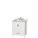 Sheffield 30 Inch Single Bathroom Vanity in White - 19