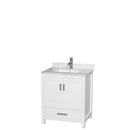 Sheffield 30 Inch Single Bathroom Vanity in White - 26