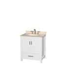 Sheffield 30 Inch Single Bathroom Vanity in White - 5