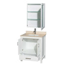Sheffield 30 Inch Single Bathroom Vanity in White - 17