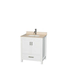 Sheffield 30 Inch Single Bathroom Vanity in White - 12