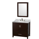 Sheffield 36 Inch Single Bathroom Vanity in Espresso - 33