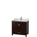 Sheffield 36 Inch Single Bathroom Vanity in Espresso - 46