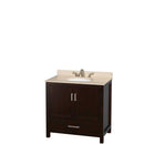 Sheffield 36 Inch Single Bathroom Vanity in Espresso - 13