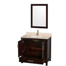 Sheffield 36 Inch Single Bathroom Vanity in Espresso - 19