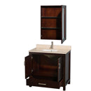 Sheffield 36 Inch Single Bathroom Vanity in Espresso - 23