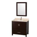 Sheffield 36 Inch Single Bathroom Vanity in Espresso - 22