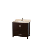 Sheffield 36 Inch Single Bathroom Vanity in Espresso - 24