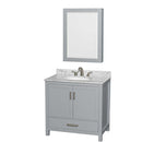Sheffield 36 Inch Single Bathroom Vanity in Gray - 28