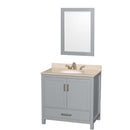 Sheffield 36 Inch Single Bathroom Vanity in Gray - 9