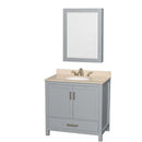 Sheffield 36 Inch Single Bathroom Vanity in Gray - 12