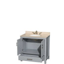 Sheffield 36 Inch Single Bathroom Vanity in Gray - 8