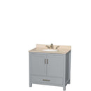 Sheffield 36 Inch Single Bathroom Vanity in Gray - 7