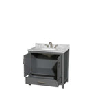 Sheffield 36 Inch Single Bathroom Vanity in Dark Gray - 35