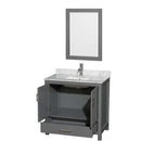 Sheffield 36 Inch Single Bathroom Vanity in Dark Gray - 51