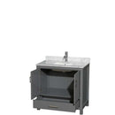 Sheffield 36 Inch Single Bathroom Vanity in Dark Gray - 48