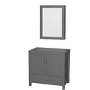 Sheffield 36 Inch Single Bathroom Vanity in Dark Gray - 4