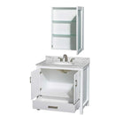 Sheffield 36 Inch Single Bathroom Vanity in White - 34