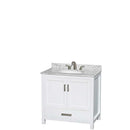 Sheffield 36 Inch Single Bathroom Vanity in White - 35