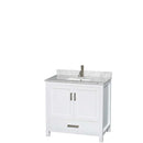 Sheffield 36 Inch Single Bathroom Vanity in White - 46