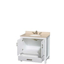 Sheffield 36 Inch Single Bathroom Vanity in White - 5