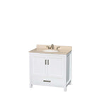 Sheffield 36 Inch Single Bathroom Vanity in White - 13