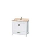 Sheffield 36 Inch Single Bathroom Vanity in White - 24