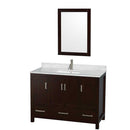 Sheffield 48 Inch Single Bathroom Vanity in Espresso - 40