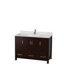 Sheffield 48 Inch Single Bathroom Vanity in Espresso - 46