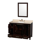 Sheffield 48 Inch Single Bathroom Vanity in Espresso - 8