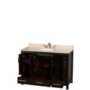 Sheffield 48 Inch Single Bathroom Vanity in Espresso - 5