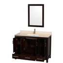 Sheffield 48 Inch Single Bathroom Vanity in Espresso - 19