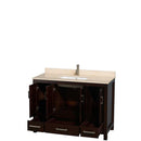 Sheffield 48 Inch Single Bathroom Vanity in Espresso - 16