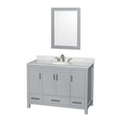 Sheffield 48 Inch Single Bathroom Vanity in Gray - 32